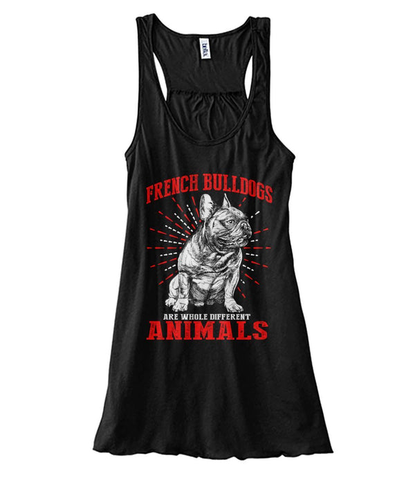French Bulldog Luxurious Tank Top | French Bulldogs Are Whole Different Animals (Black/Dark Colors) - Prime Arsenal